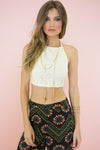 Lindsey Halter Crop Top /// ONLY 1-L LEFT/// - Haute & Rebellious