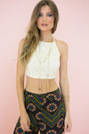 Lindsey Halter Crop Top /// ONLY 1-L LEFT/// - Haute & Rebellious