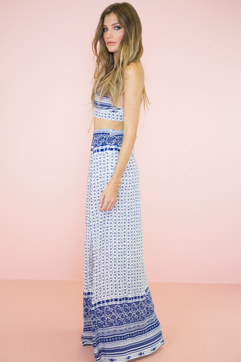 Kaija Flower Print Maxi Skirt - Haute & Rebellious