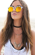 Marble Shades - White/Orange - Haute & Rebellious