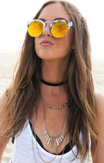 Marble Shades - White/Orange - Haute & Rebellious