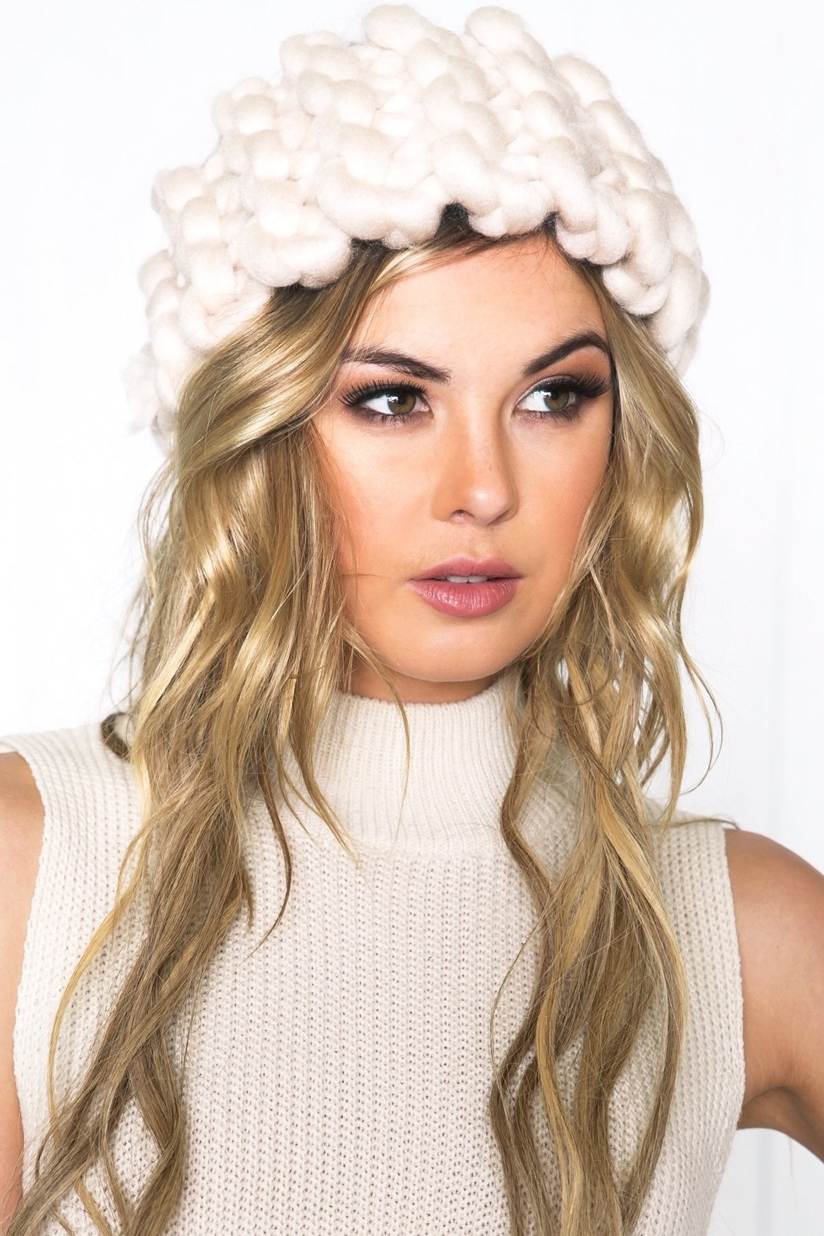 Kina Knitted Headband - Beige - Haute & Rebellious