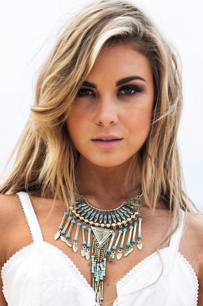 Tuhu Metal Fringe Necklace - Haute & Rebellious