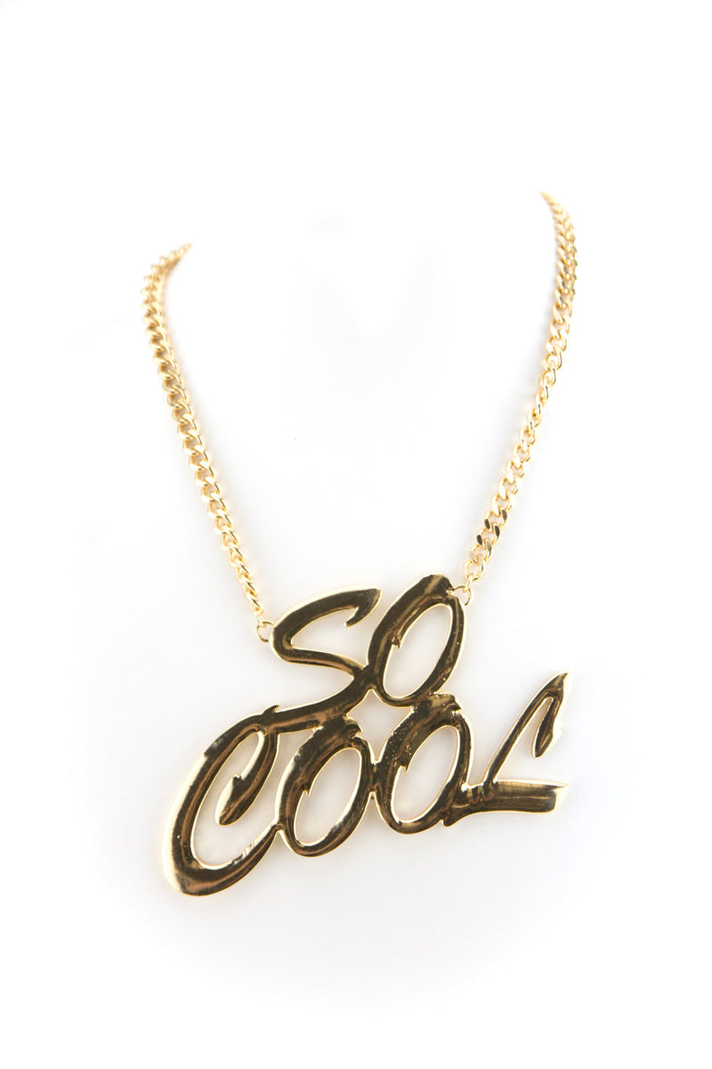 SO COOL LARGE SOLID GOLD NECKLACE - Haute & Rebellious