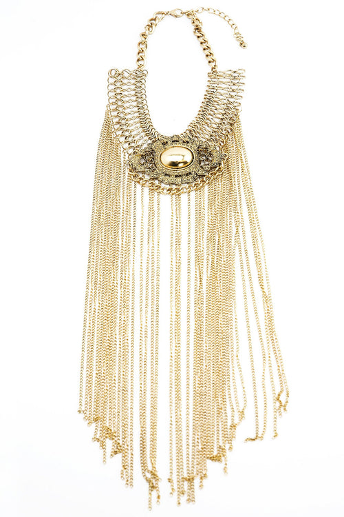 Mika Statement Fringe Necklace - Haute & Rebellious
