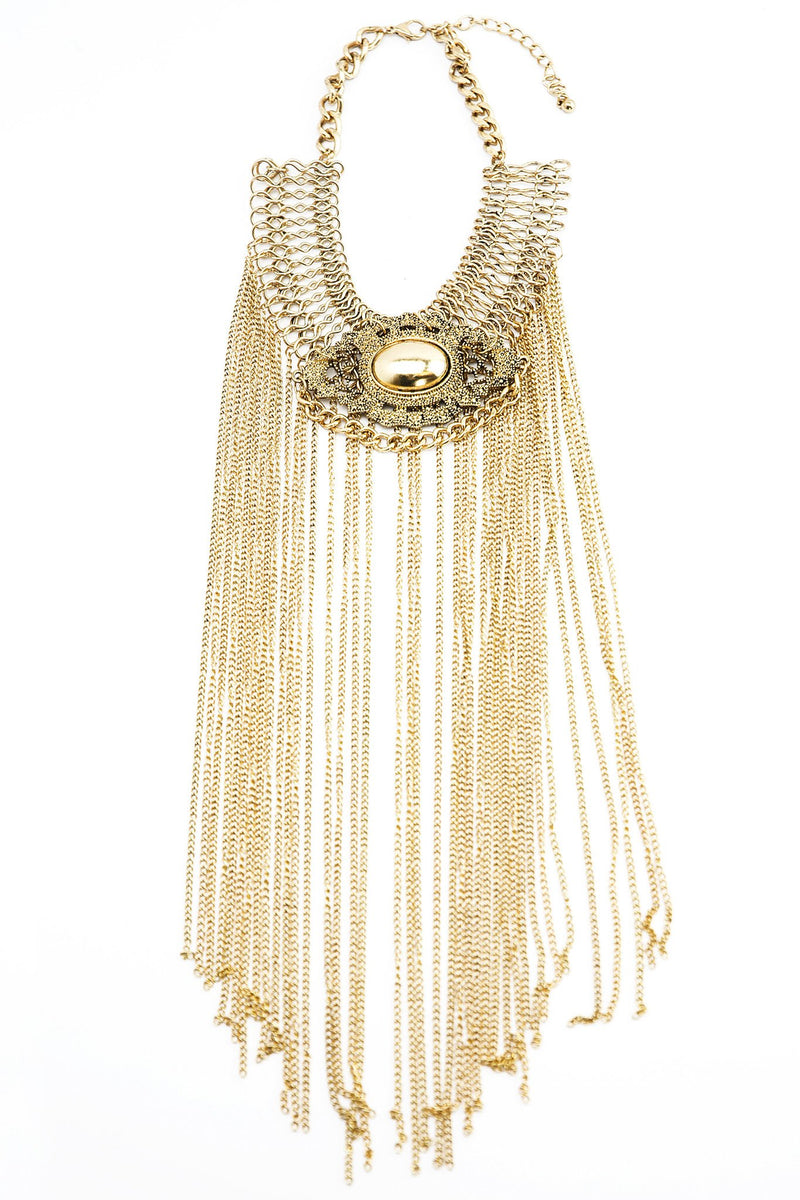 Mika Statement Fringe Necklace - Haute & Rebellious