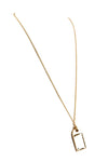 SQUARE CRYSTAL PENDANT NECKLACE - Haute & Rebellious