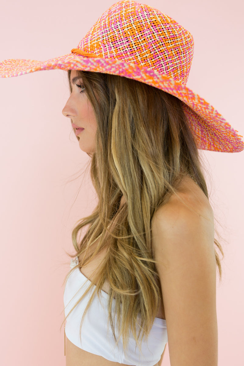 Sunset Park Straw Hat - Pink - Haute & Rebellious