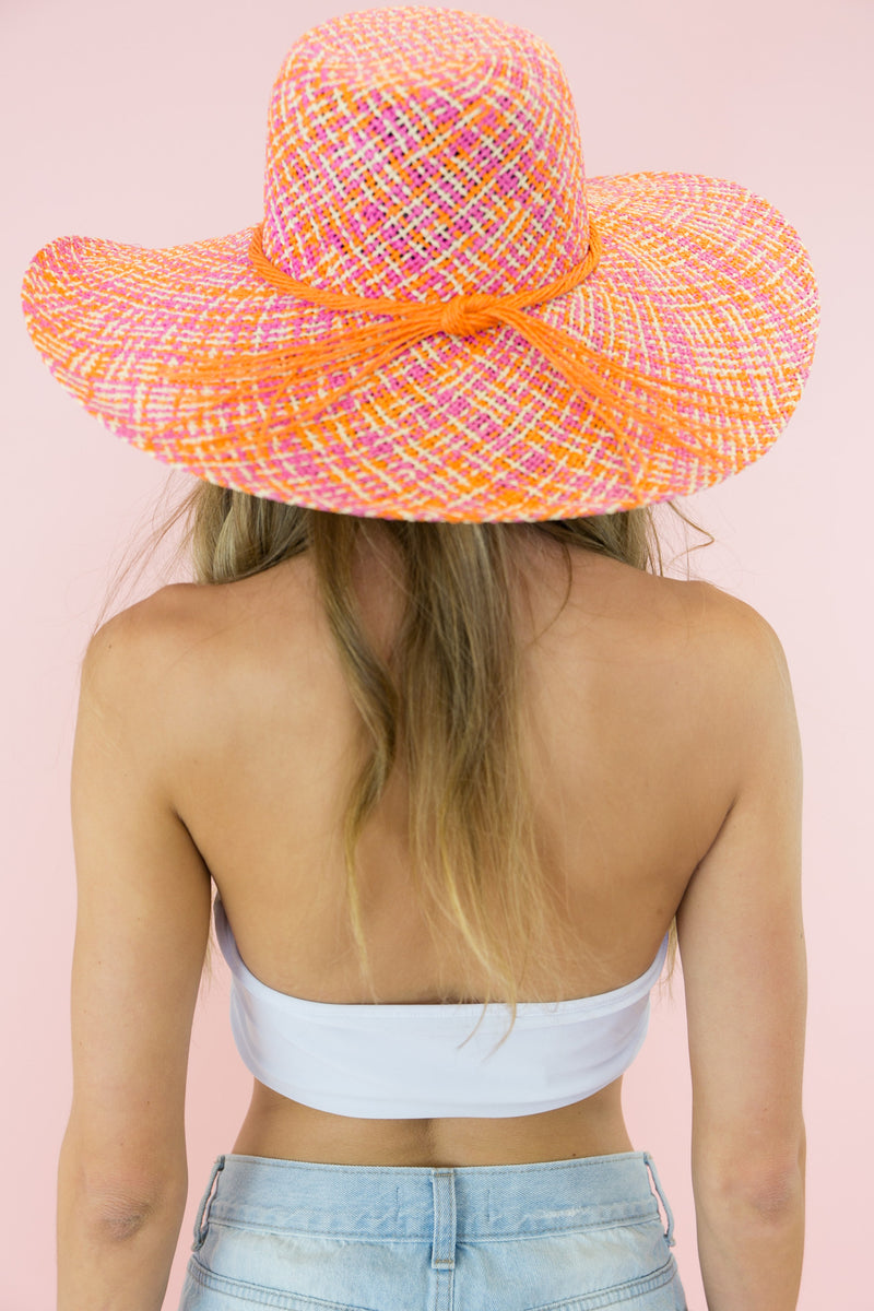 Sunset Park Straw Hat - Pink - Haute & Rebellious