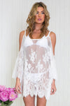 Halana Lace Tunic - White - Haute & Rebellious