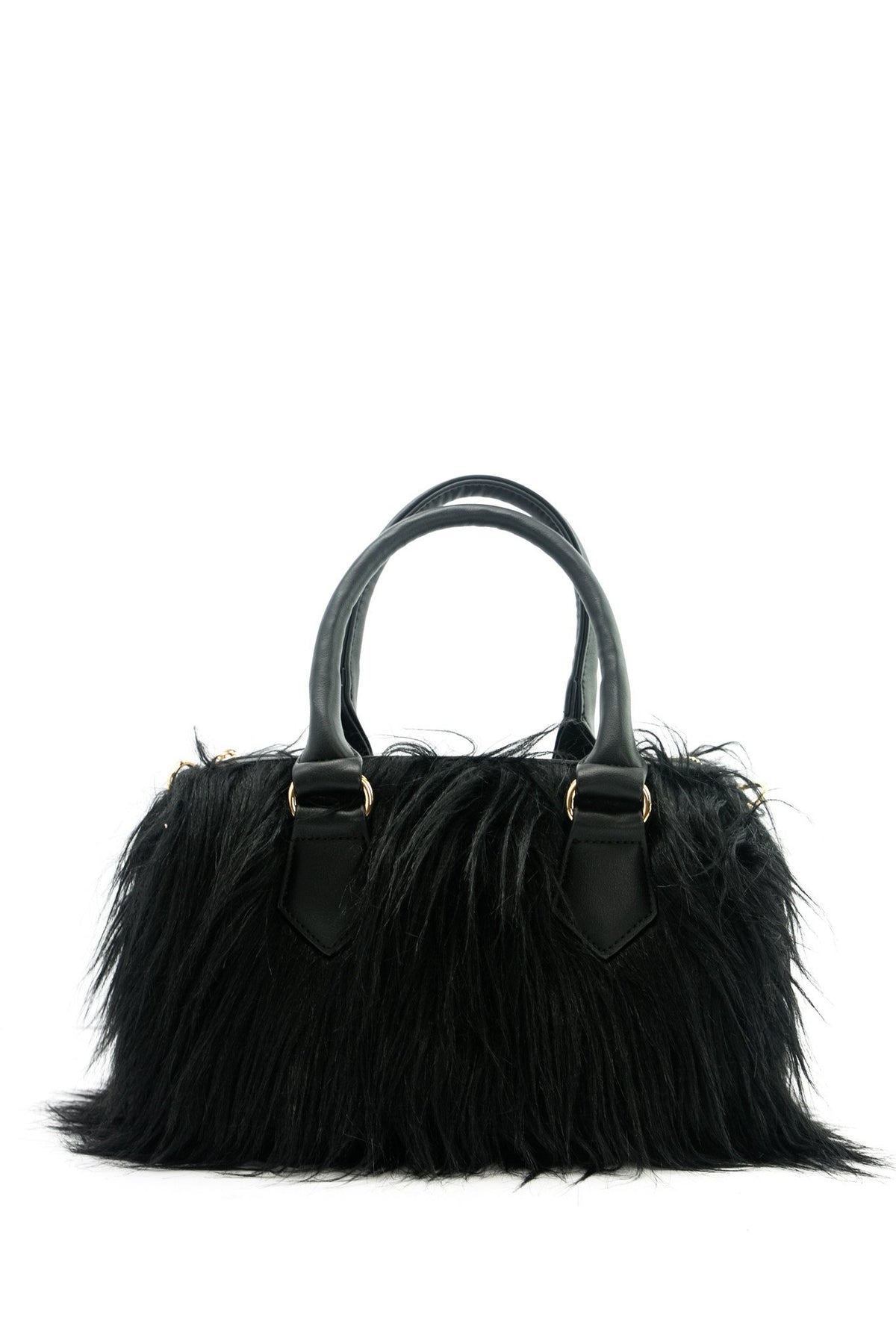 Long Faux Fur Leather Handbag - Haute & Rebellious