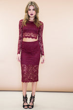 Jade Lace Matching Two-Piece Set - Haute & Rebellious