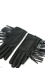 Short Leather Fringe Gloves - Haute & Rebellious