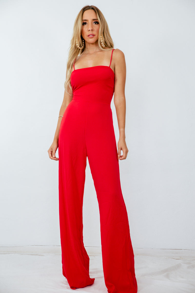 Jumpsuit with Back Tie Detail