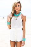 Ester Drawstring  Shorts - White - Haute & Rebellious