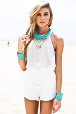 Ester Drawstring  Shorts - White - Haute & Rebellious