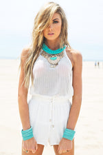 Ester Drawstring  Shorts - White - Haute & Rebellious