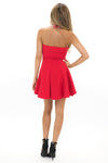 JENET TUBE RUFFLE MINI DRESS - Red - Haute & Rebellious