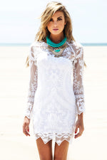 Sadie Long Sleeve Lace Dress - Haute & Rebellious
