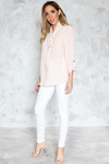 Bow-Tie Chiffon Blouse