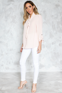 Bow-Tie Chiffon Blouse