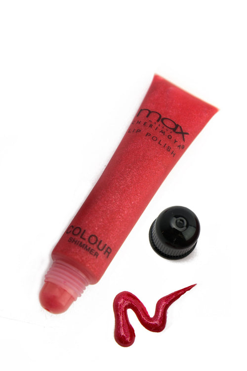 Max Colour Shimmer Lip Polish - Racy Red - Haute & Rebellious