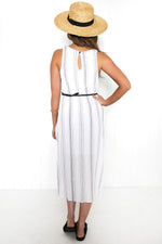 Go Tropic Natural Belted Dress - Haute & Rebellious