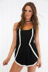 Lowe Lace Trim Romper - Haute & Rebellious