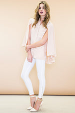 Shea Chiffon Cape Blouse - Haute & Rebellious