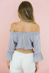 Brandi Bell Sleeve Crop Top - Haute & Rebellious