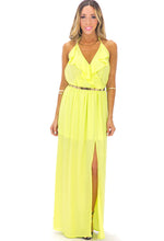 GISELLE RUFFLE MAXI DRESS - LIME GREEN - Haute & Rebellious