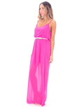 ALLISON CROSS BACK CHIFFON MAXI - ORCHID - Haute & Rebellious