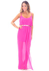 ALLISON CROSS BACK CHIFFON MAXI - ORCHID - Haute & Rebellious