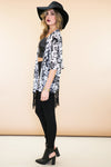 Ella Organza Floral Kimono - White - Haute & Rebellious