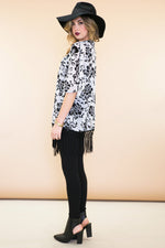 Ella Organza Floral Kimono - White - Haute & Rebellious