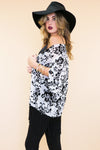 Ella Organza Floral Kimono - White - Haute & Rebellious