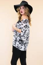 Ella Organza Floral Kimono - White - Haute & Rebellious