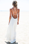 Leylana Linen Maxi Dress - Haute & Rebellious
