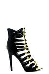Kim Strappy Rope Sandal Heel - Black - Haute & Rebellious