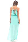 ALLISON CROSS BACK CHIFFON MAXI - MINT - Haute & Rebellious