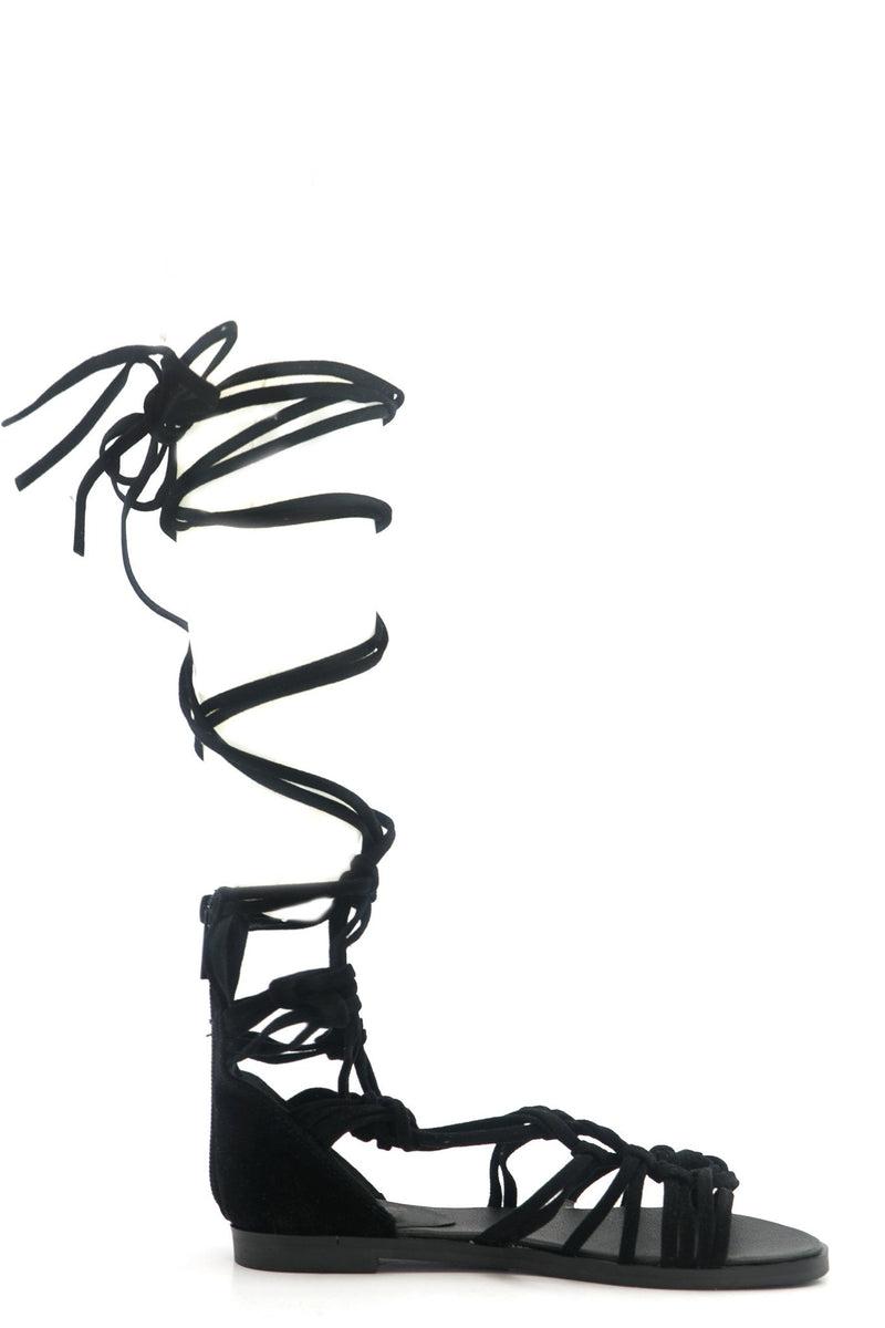 Lesly Lace-Up Gladiator Sandal - Haute & Rebellious