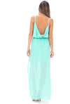 ALLISON CROSS BACK CHIFFON MAXI - MINT - Haute & Rebellious