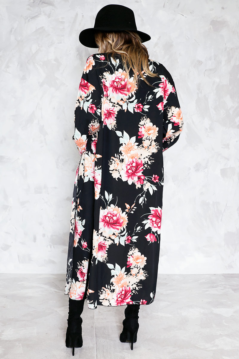 Follow Me Anywhere Floral Kimono