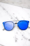 I Told You So Reflective Sunglasses - Blue - Haute & Rebellious