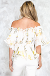 With You Floral Ruffle Off-Shoulder Top - Haute & Rebellious