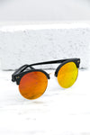 Road Ahead Reflective Sunglasses - Black/Orange - Haute & Rebellious