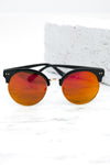 Road Ahead Reflective Sunglasses - Black/Orange - Haute & Rebellious