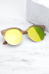 Road Ahead Reflective Sunglasses - Tan/Green - Haute & Rebellious