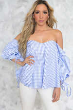 Sure Thing Puff Sleeve Picnic Top - Haute & Rebellious
