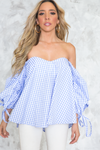 Sure Thing Puff Sleeve Picnic Top - Haute & Rebellious